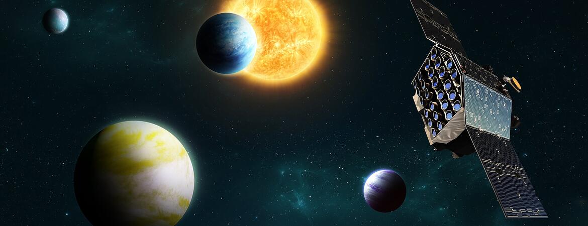 PLATO mission artist rendering