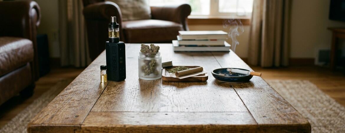 AI-generated image of vaping cigarette cannabis
