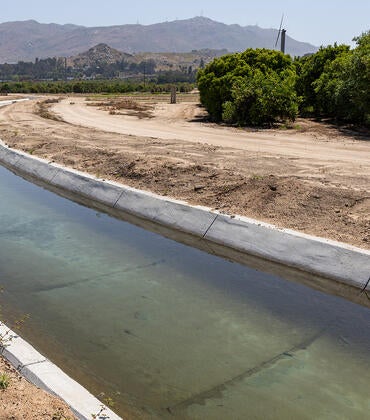 The Gage Canal at UCR's Agricultural Experiment Station 