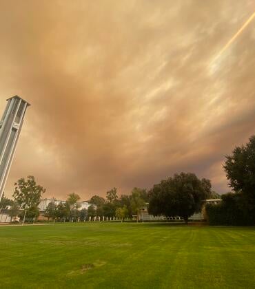 Smoke above UCR campus