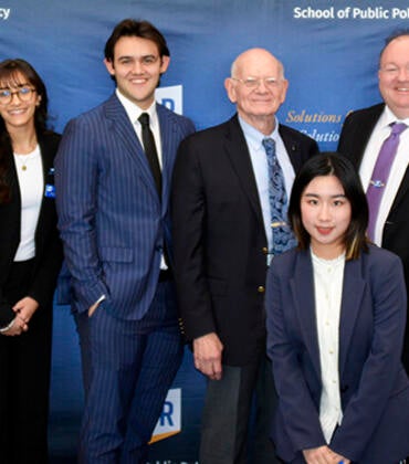 Ronald Neumann with UCR students