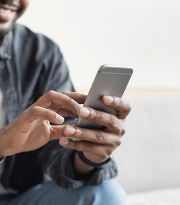 cell phone in hands
