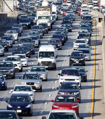 LA freeway traffic