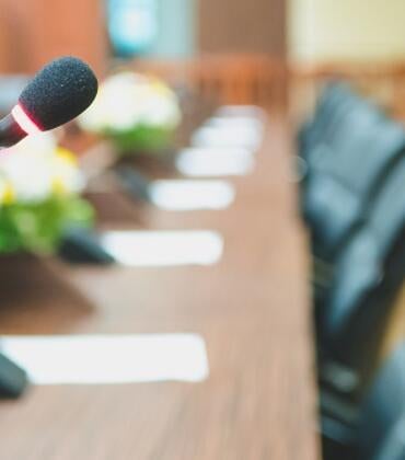 stock art of local government meeting