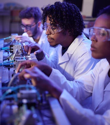 STEM students stock photo