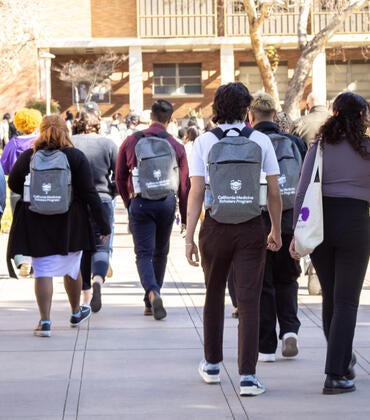 Students with CMSP backpacks