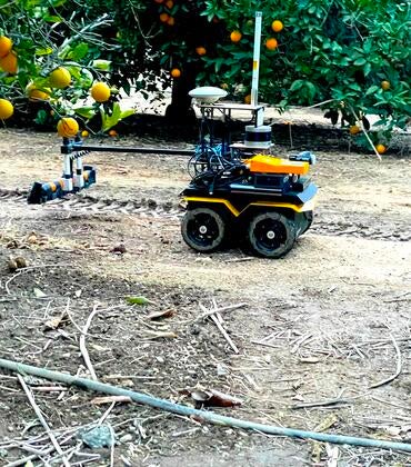 orchard robot monitoring soil 