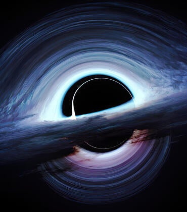 Illustration of supermassive black hole