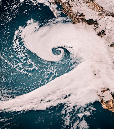 Atmospheric river as seen from above