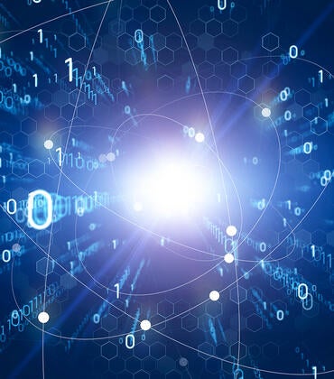 Quantum computing conceptual image