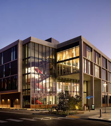 exterior of UTLF building