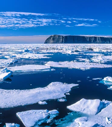 Arctic sea ice near Svallbard
