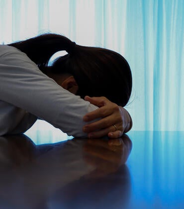 Depressed woman