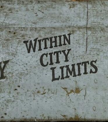 sundown towns sign