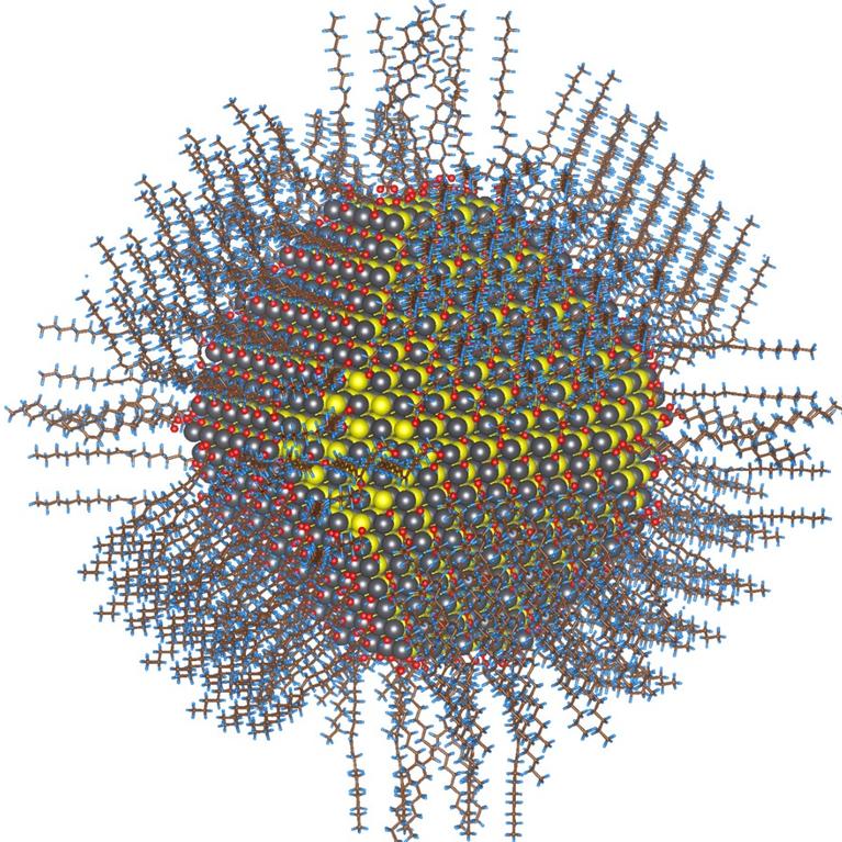nanoparticle of lead sulfide