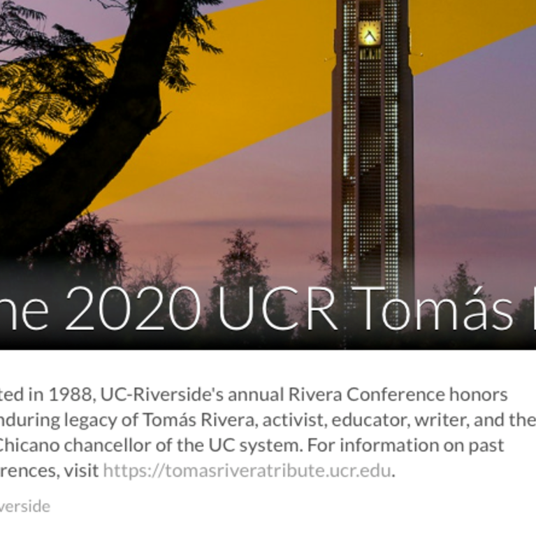 Tomás Rivera Conference 2020
