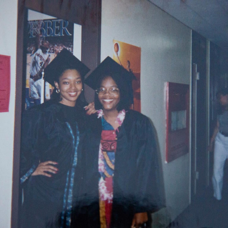 Black students in a residence hall in the mid-late 1990s. (UCR/Courtesy of Bert Wright)