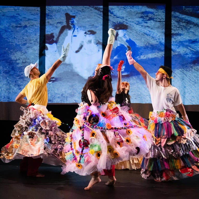 Primera Generación Dance Collective performing "Nepantla" at The Odyssey. (Photo by Bobby Gordon)
