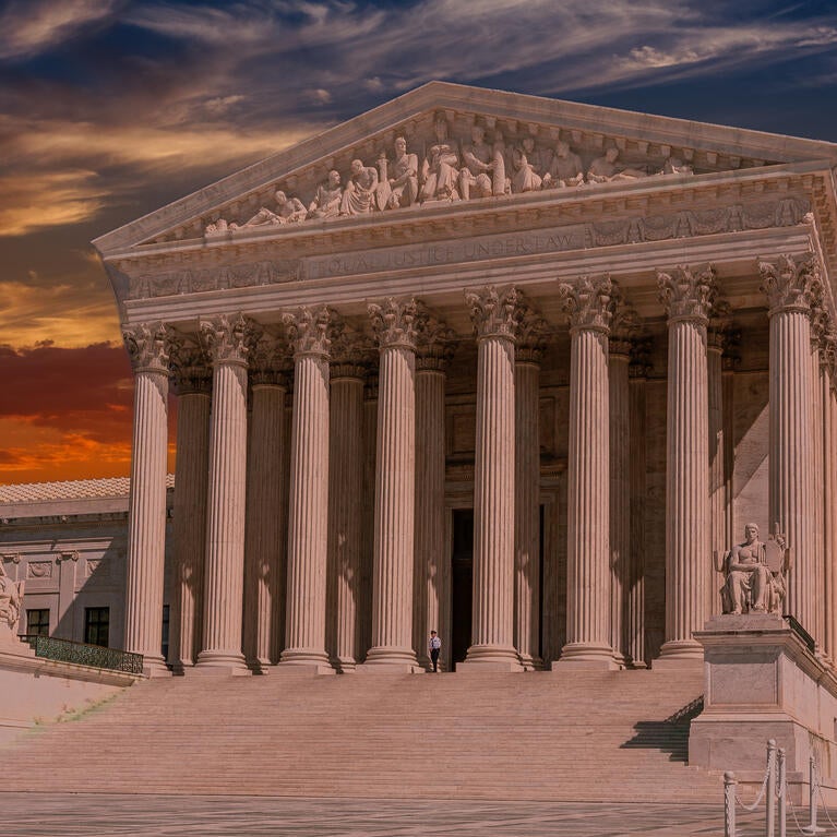 A stock image of the U.S. Supreme Court building