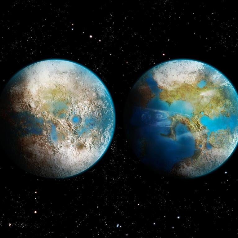 terraformed planet illustration