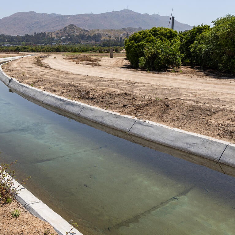 The Gage Canal at UCR's Agricultural Experiment Station 