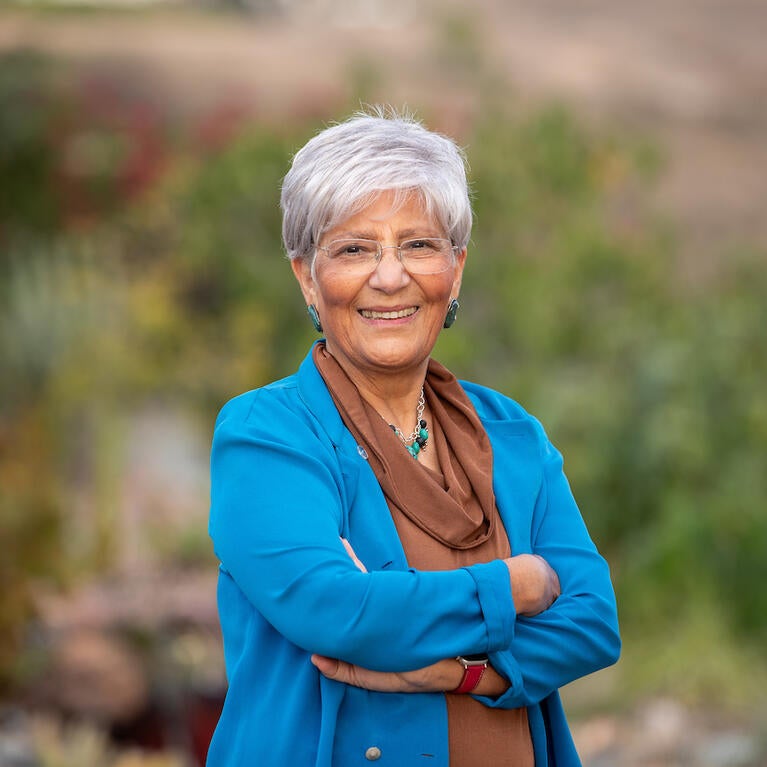 Katayoon “Katie” Dehesh, UC Riverside distinguished professor and molecular biochemist. (UCR/Stan Lim)
