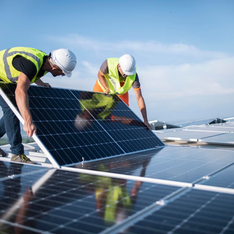 solar panel installation