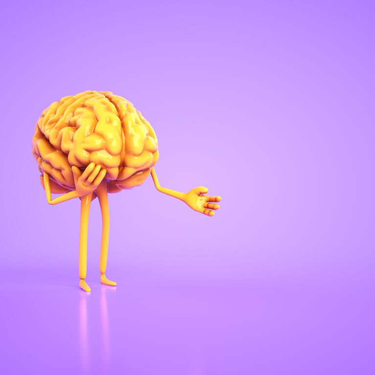 brain with arms and legs