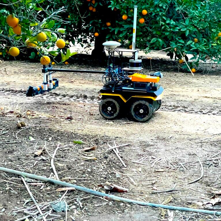 orchard robot monitoring soil 