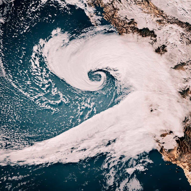 Atmospheric river as seen from above