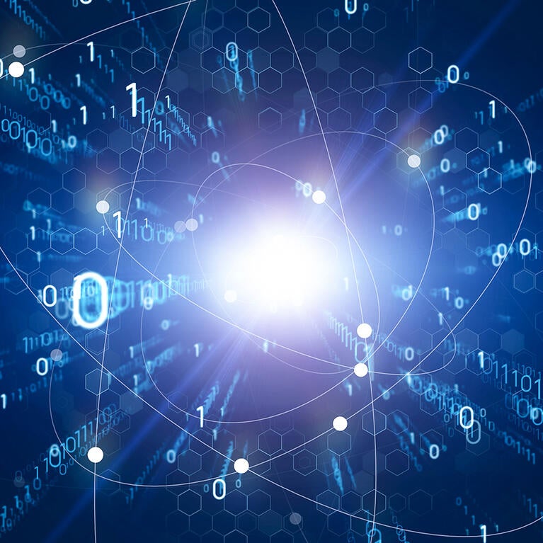 Quantum computing conceptual image
