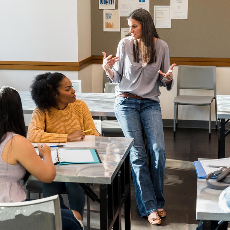 classroom discussion (stock photo)