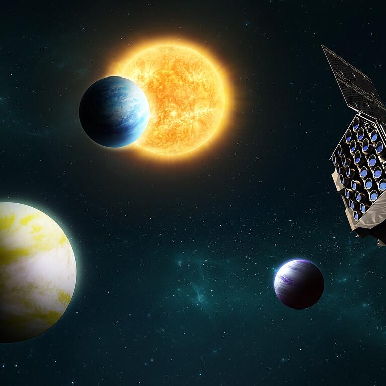 PLATO mission artist rendering