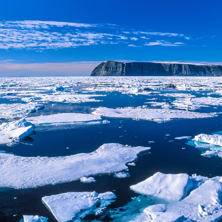 Arctic sea ice near Svallbard