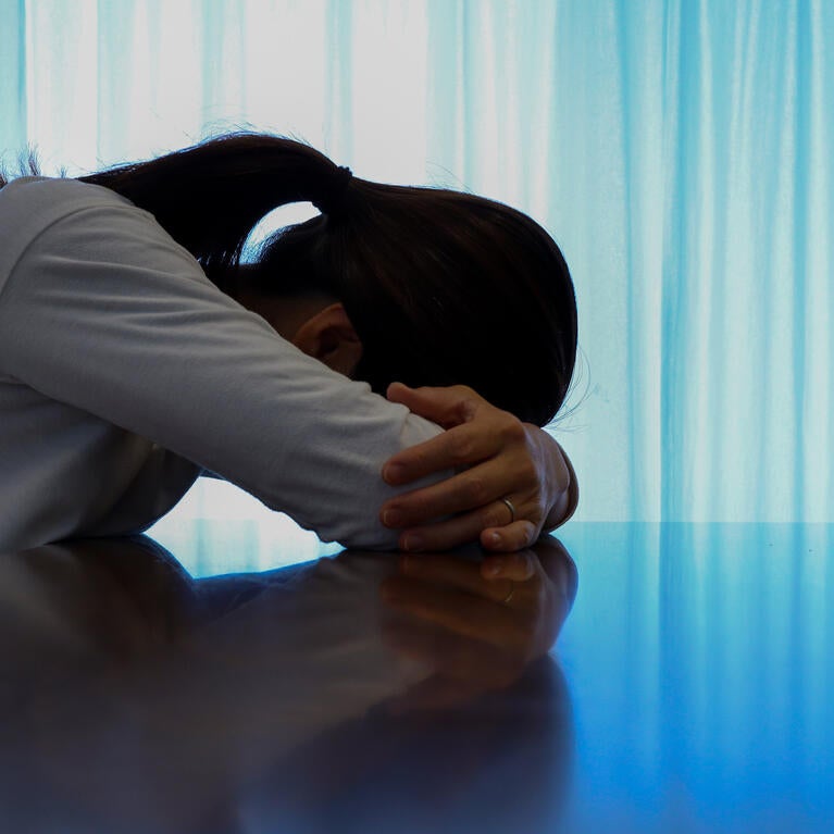 Depressed woman