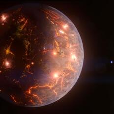 Volcanic exoplanet LP791-18d