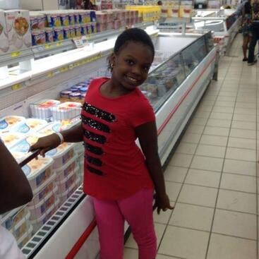Faridah Adelotan as a child