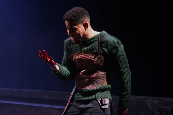 Sterling Taylor plays Macbeth in a UCR performance of the Shakespeare play.