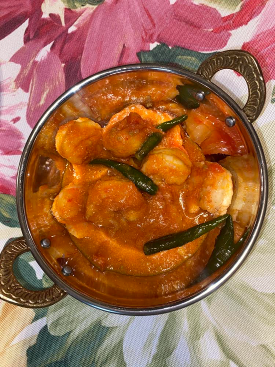 Shrimp curry dish. (Photo courtesy of Zaynah Waseem)