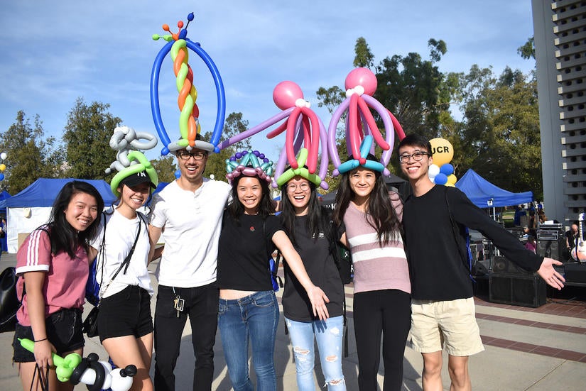 Students celebrate during Scot Fest 2018. (UCR)
