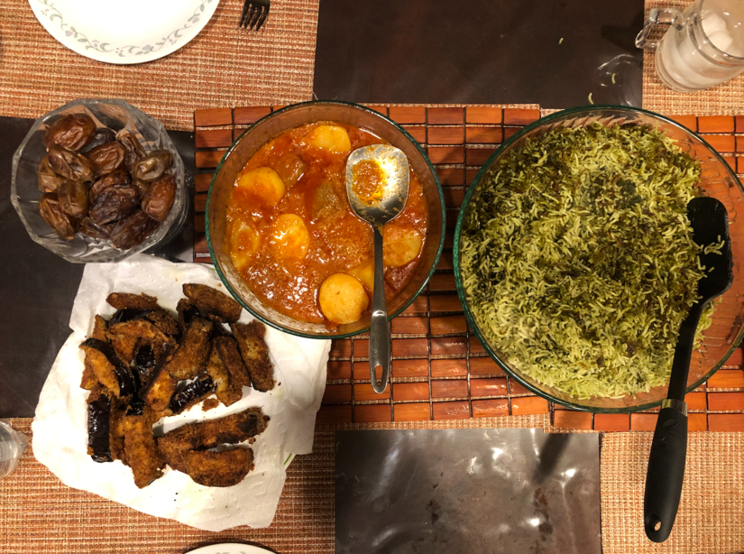 Mariam Danish's family makes traditional meals for Iftar. Photo courtesy of Mariam Danish)