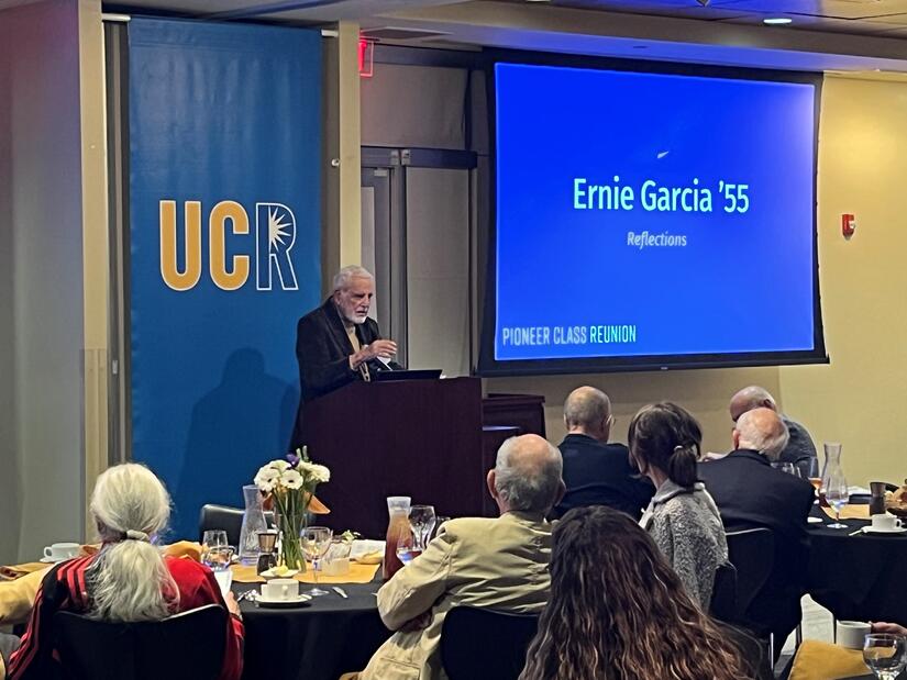 Ernie García was on campus on March 17, 2023, for UCR’s Pioneer Class Reunion. (UCR) 
