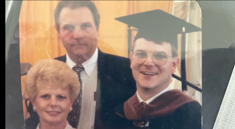 David Betts and his parents, Gloria Betts Hauser and Warren R. Betts. (Photo Courtesy of David Betts).