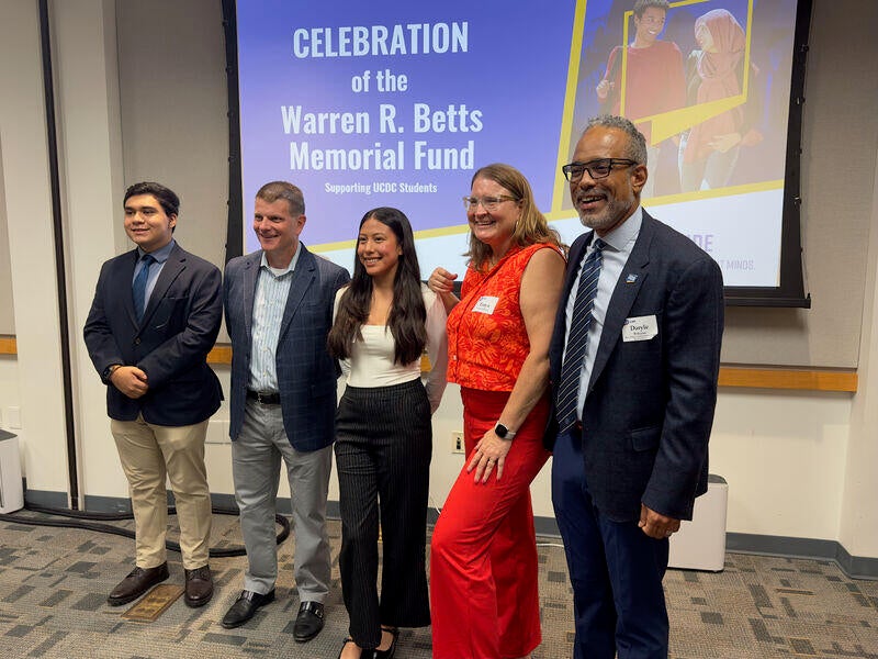 David Betts- inaugural Warren R. Betts Endowment Fund award recipients. (UCR)