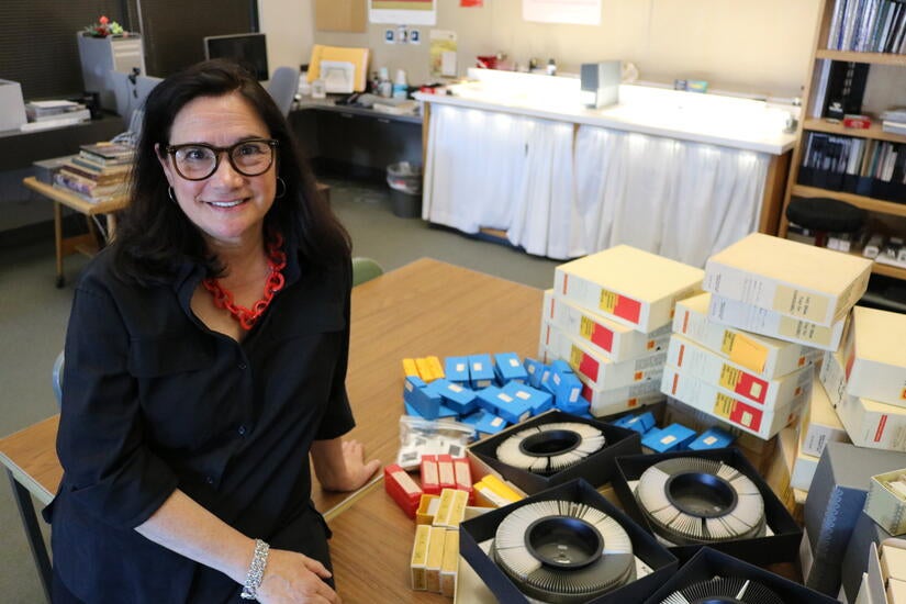 Sonja Sekely-Rowland, principal investigator and visual resources curator at UCR’s Department of the History of Art. (UCR/Sandra Baltazar Martínez)