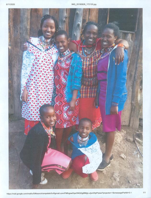 For nearly a decade E. Dollie Wolverton has been supporting the educational journey of five girls in Africa. (For UCR, courtesy of E. Dollie Wolverton)