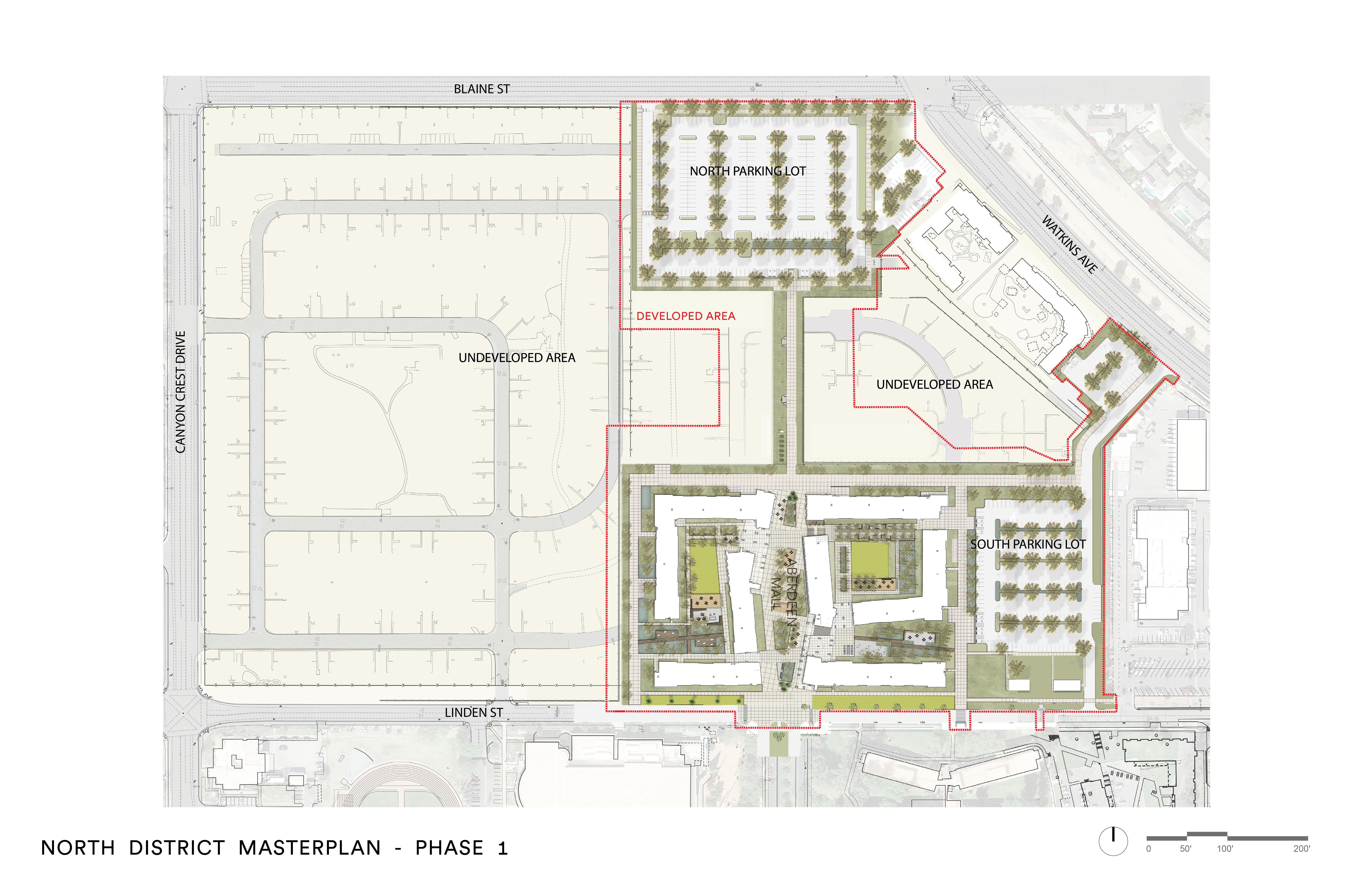North District Artist rendering of North District plans