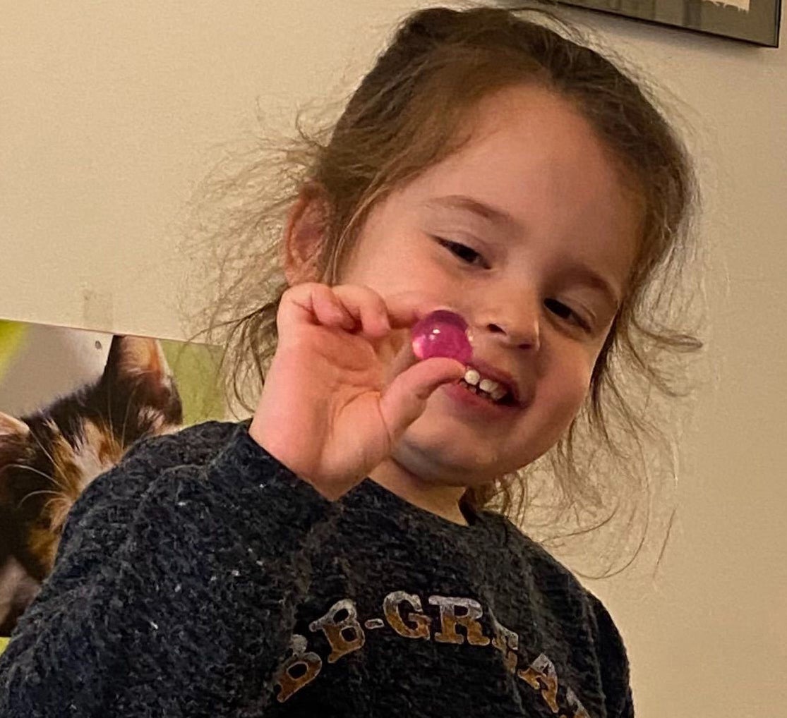 Lizzy, age 4. Lizzy, age 4.