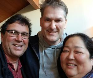 Kevin Krause '92 with Ray Rodriguez '92 and Robin Takeno '91 Kevin Krause '92 with Ray Rodriguez '92 and Robin Takeno '91