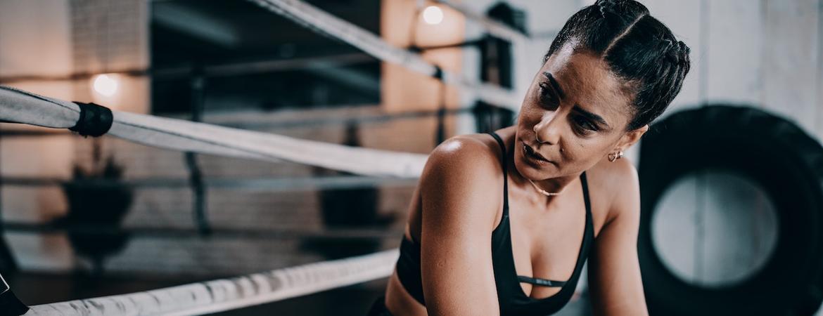 A woman MMA fighter